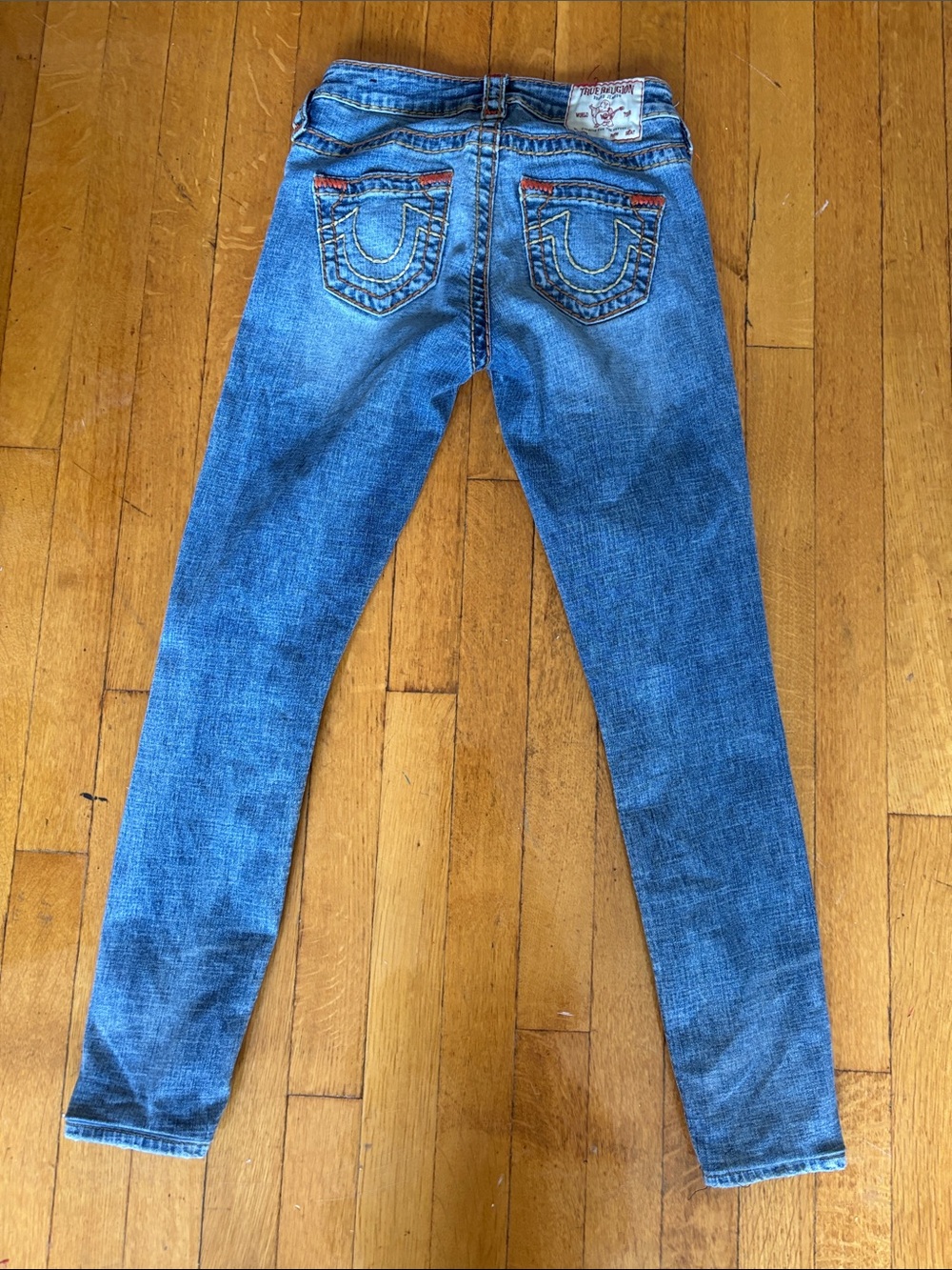 True Religion Women’s Skinny Jeans — Medium Blue Wash